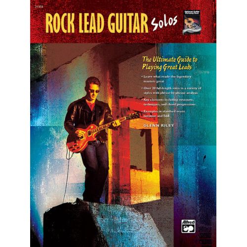 RILEY GLENN - ROCK LEAD GUITAR SOLOS + CD - GUITAR