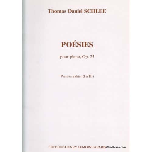 SCHLEE THOMAS DANIEL - POESIES I OP.25 - PIANO