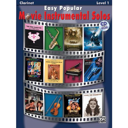 ALFRED PUBLISHING EASY POPULAR MOVIE SOLOS + CD - CLARINET SOLO