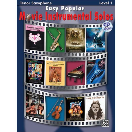 ALFRED PUBLISHING EASY POPULAR MOVIE SOLOS + CD - SAXOPHONE AND PIANO