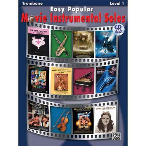 EASY POPULAR MOVIE SOLOS + CD - TROMBONE SOLO