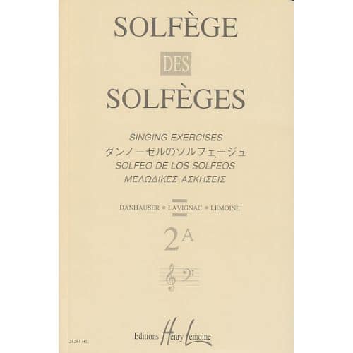 LAVIGNAC ALBERT - SOLFEGE DES SOLFEGES VOL.2A SANS ACCOMPAGNEMENT