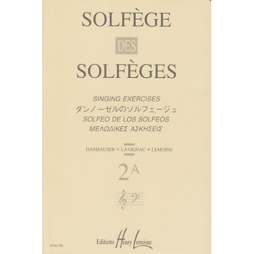 LAVIGNAC ALBERT - SOLFEGE DES SOLFEGES VOL.2A SANS ACCOMPAGNEMENT