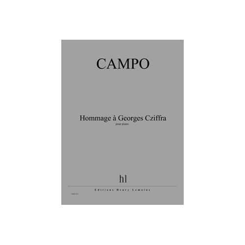 CAMPO REGIS - HOMMAGE A GEORGES CZIFFRA - PIANO