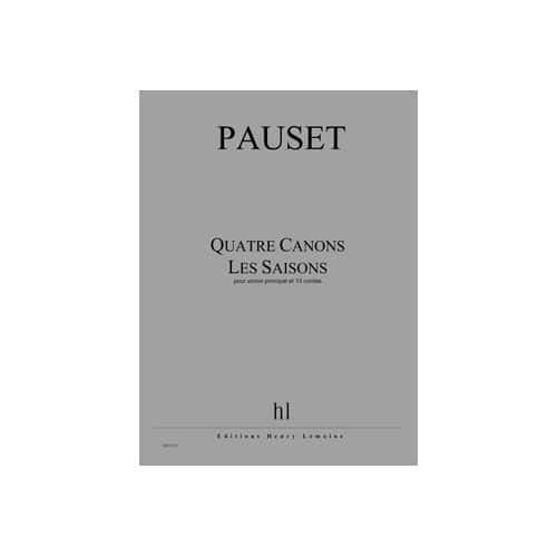 PAUSET - CANONS (4) - LES SAISONS - VIOLON PRINCIPAL ET 13 CORDES