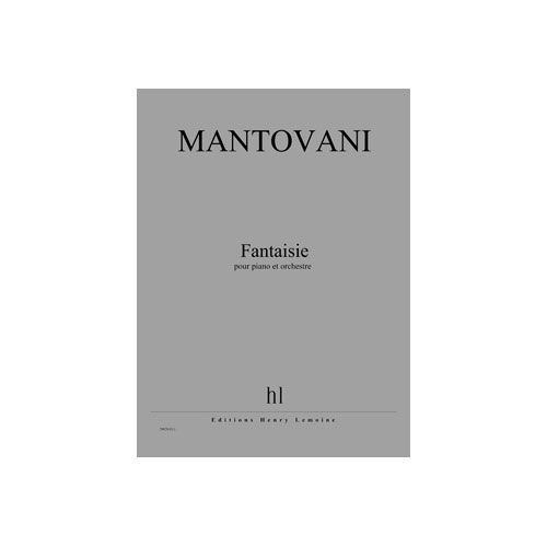 JOBERT Mantovani - Fantaisie - Piano et Orchestre