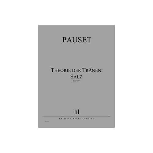  Pauset Brice - Theorie Der Tranen: Salz - Cor