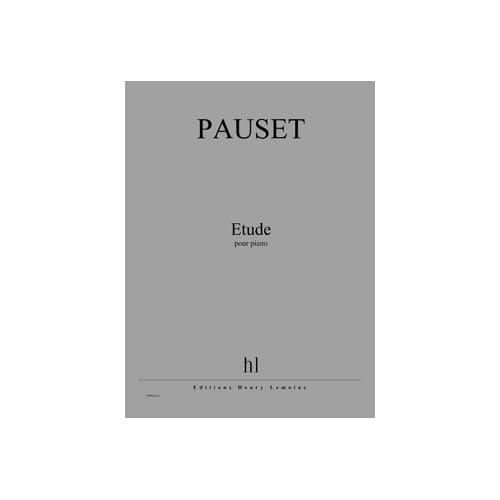 PAUSET BRICE - ETUDE - PIANO