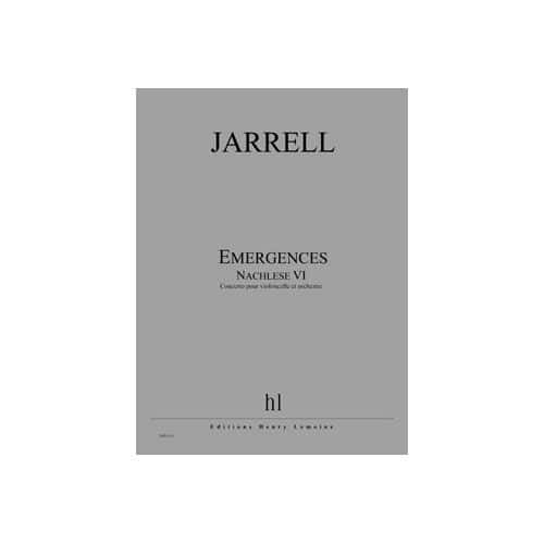  Jarrell Michael - Emergences - Nachlese Vi - Violoncelle Et Orchestre
