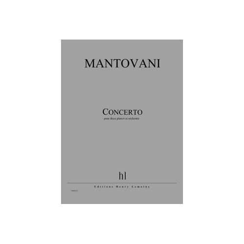 MANTOVANI - CONCERTO POUR DEUX PIANOS - 2 PIANOS ET ORCHESTRE