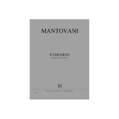 JOBERT MANTOVANI - CONCERTO POUR DEUX PIANOS - 2 PIANOS ET ORCHESTRE
