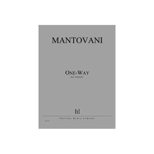 MANTOVANI BRUNO - ONE-WAY - VIOLONCELLE