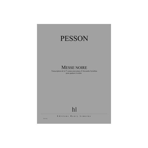 JOBERT PESSON GERARD - MESSE NOIRE (D
