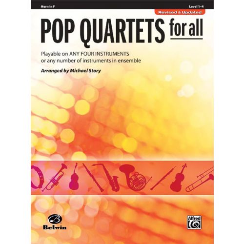 ALFRED PUBLISHING STORY MICHAEL - POP QUARTETS FOR ALL - FRENCH HORN