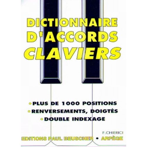 CHIERICI F. - DICTIONNAIRE D'ACCORDS - CLAVIER