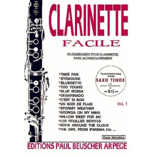 CLARINETTE FACILE VOL 1 - CLARINETTE