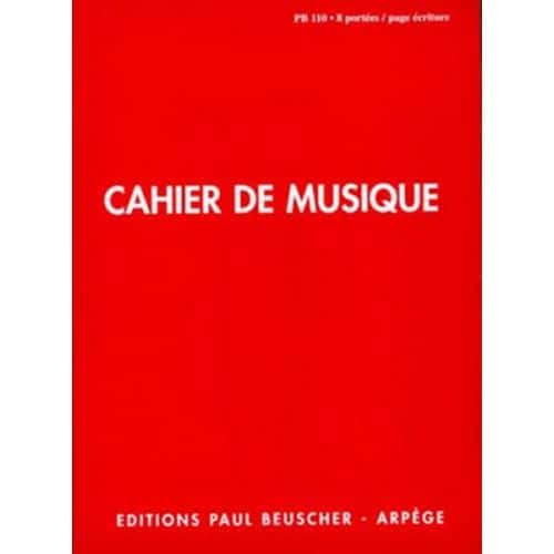  Cahier De Musique 8 Portees Et Pages D