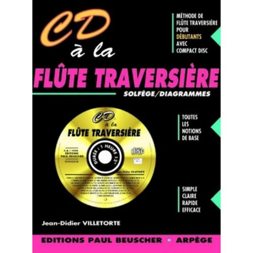 PAUL BEUSCHER PUBLICATIONS VILLETORTE JEAN-DIDIER - CD À LA FLÛTE TRAVERSIÈRE + CD