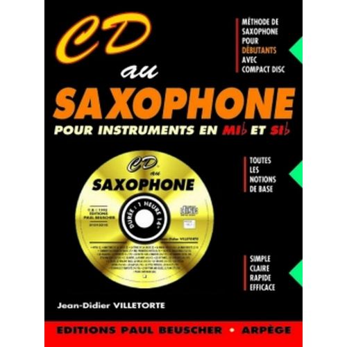PAUL BEUSCHER PUBLICATIONS Villetorte JEAN-didier - CD Au Saxophone + CD