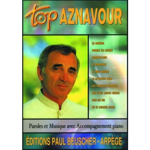 PAUL BEUSCHER PUBLICATIONS AZNAVOUR CHARLES - TOP AZNAVOUR - PVG