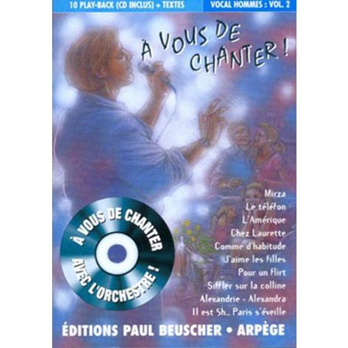 A Vous De Chanter - Voix Homme Vol.2 + Cd