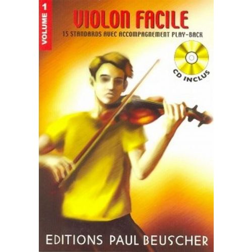 PAUL BEUSCHER PUBLICATIONS VIOLON FACILE VOL.1 + CD