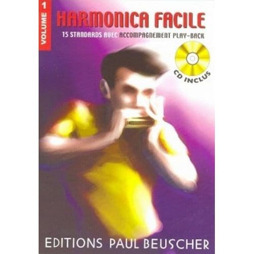 PAUL BEUSCHER PUBLICATIONS HARMONICA FACILE VOL.1 + CD