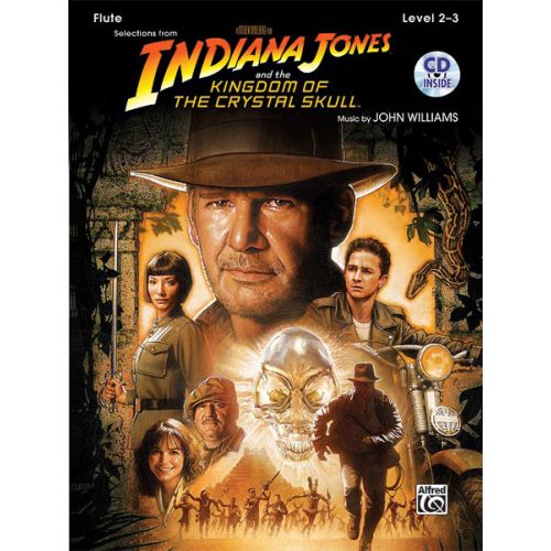 WILLIAMS JOHN - INDIANA JONES - CRYSTAL SKULL + CD - FLUTE AND PIANO