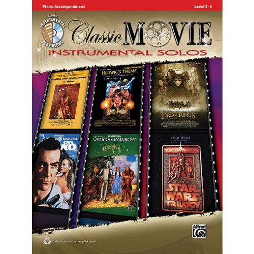 ALFRED PUBLISHING CLASSIC MOVIE INSTRUMENTAL SOLO + CD - PIANO SOLO