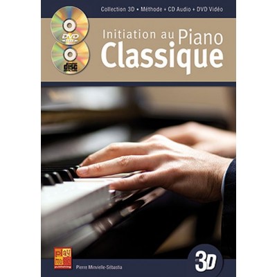 MINVIELLE-SEBASTIA - INITIATION AU PIANO CLASSIQUE EN 3D CD + DVD