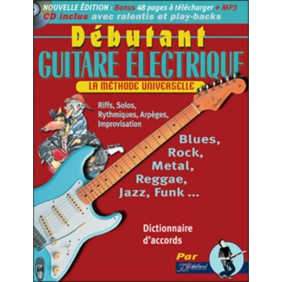 JJREBILLARD DEBUTANT GUITARE ELECTRIQUE REBILLARD TAB + CD