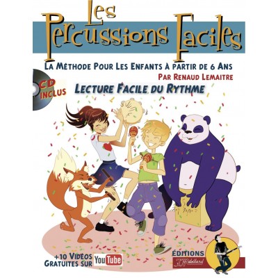 JJREBILLARD LEMAITRE RENAUD - LES PERCUSSIONS FACILES - EVEIL MUSICAL