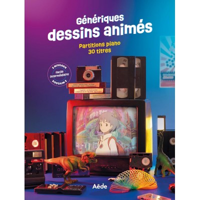 GENERIQUES DESSINS ANIMES - PARTITIONS PIANO 30 TITRES 
