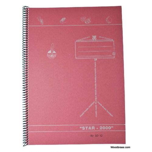 CAHIER DE MUSIQUE 12 PORTEES - GRAND FORMAT - SPIRALE