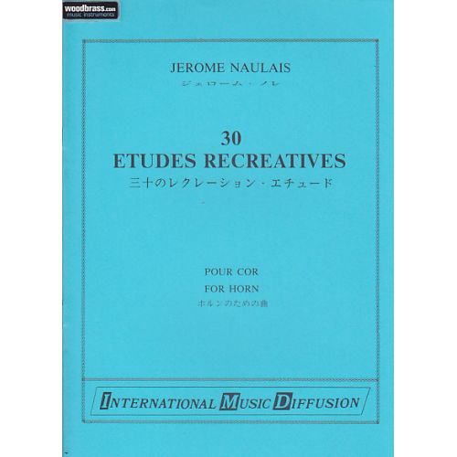 NAULAIS - 30 ÉTUDES RÉCRÉATIVES - COR