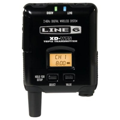 Line 6 Tx: Bodypack (14-ch Vocal) V75     -     14 Channel Vocal Transmitter For Xd-v75
