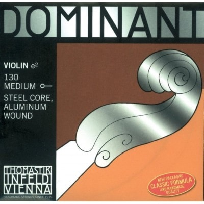 STRINGS VIOLIN DOMINANT SOLID CORE NYLON E ALU. 130