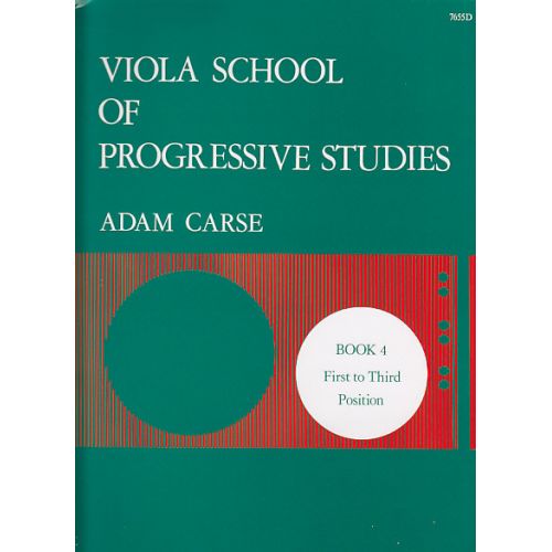  Carse Adam - Viola School Of Progressive Studies Vol.4