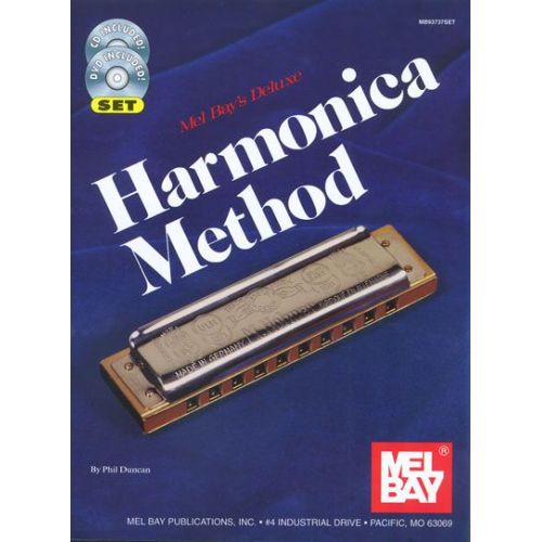 MEL BAY DUNCAN PHIL - DELUXE HARMONICA METHOD + CD + DVD - HARMONICA