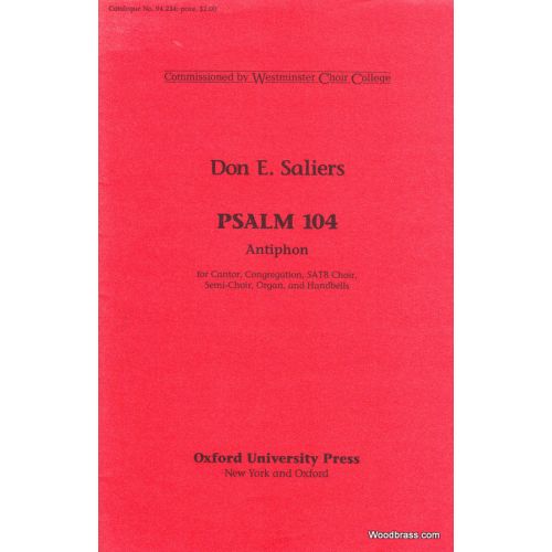 OXFORD UNIVERSITY PRESS SALIERS DON E. - PSALM 104 - ANTIPHON