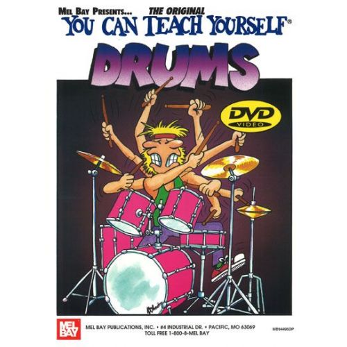 MEL BAY MORTON JAMES - YOU CAN TEACH YOURSELF DRUMS + DVD - DRUM SET