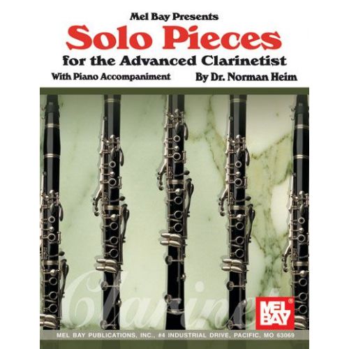 MEL BAY SOLO PIECES FOR THE ADVANCED CLARINETIST - CLARINET