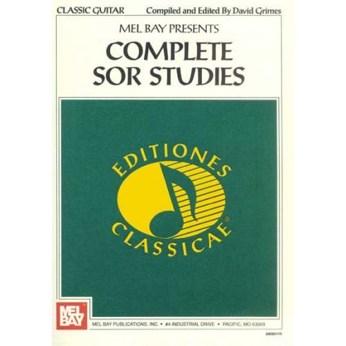 GRIMES DAVID - COMPLETE SOR STUDIES FOR GUITAR - GUITAR