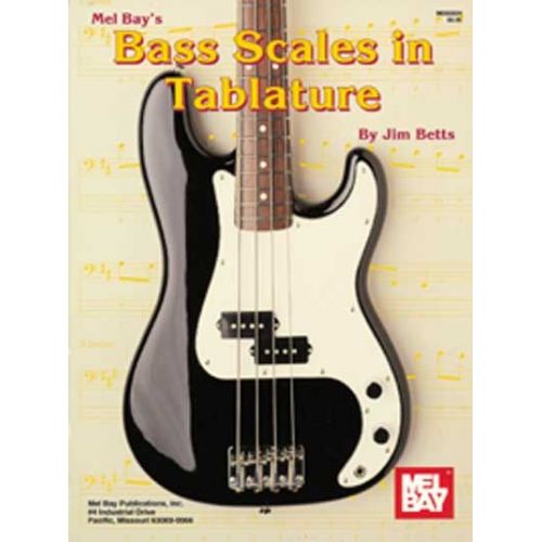 BETTS JAMES - BASS SCALES IN TABLATURE - ELECTRIC BASS