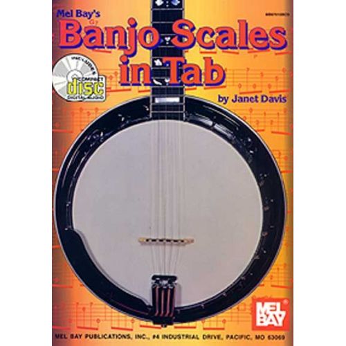 MEL BAY DAVIS JANET - BANJO SCALES IN TAB + CD - BANJO