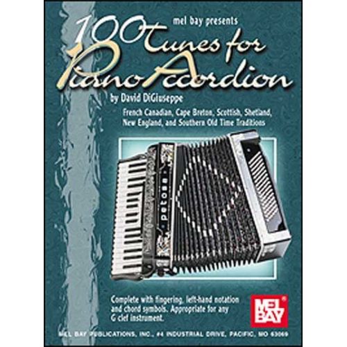 MEL BAY DiGIUSEPPE DAVID - 100 TUNES FOR PIANO ACCORDION