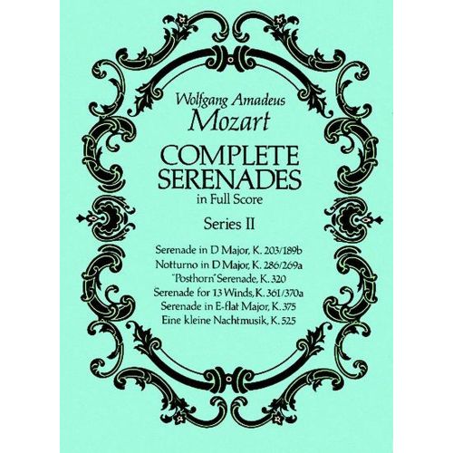 MOZART W.A. - COMPLETE SERENADES VOL.2 - FULL SCORE