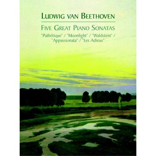 DOVER BEETHOVEN L.VAN - FIVE GREAT PIANO SONATAS - PIANO