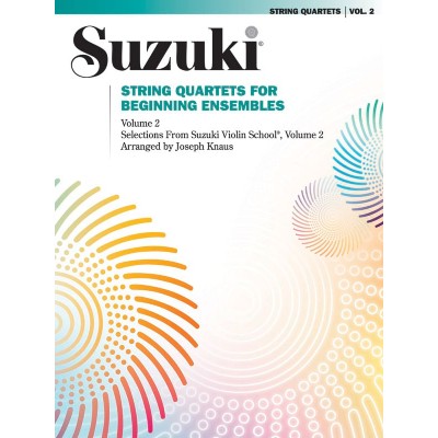 SUZUKI / KNAUS JOSEPH - STRING QUARTET FOR BEGINNING ENSEMBLES VOL.2