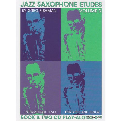 JAZZ STUDIO FISHMAN G. - JAZZ SAXOPHONE ETUDES VOL. 3 + 2 CD